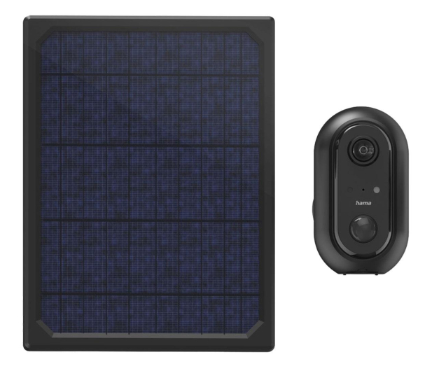 HAMA kamera zewnętrzna FullHD Wi-Fi z czujnikiem ruchu i noktowizorem z panelem słonecznym 176615 - 1264973 - zdjęcie 2